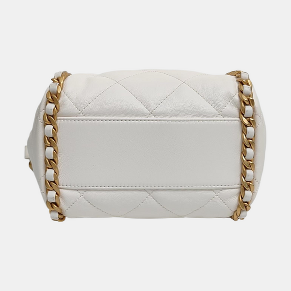 Quilted Calfskin White