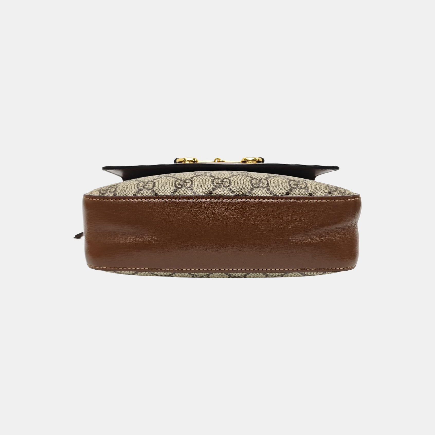 Horsebit 1955 Small Coated Canvas Beige