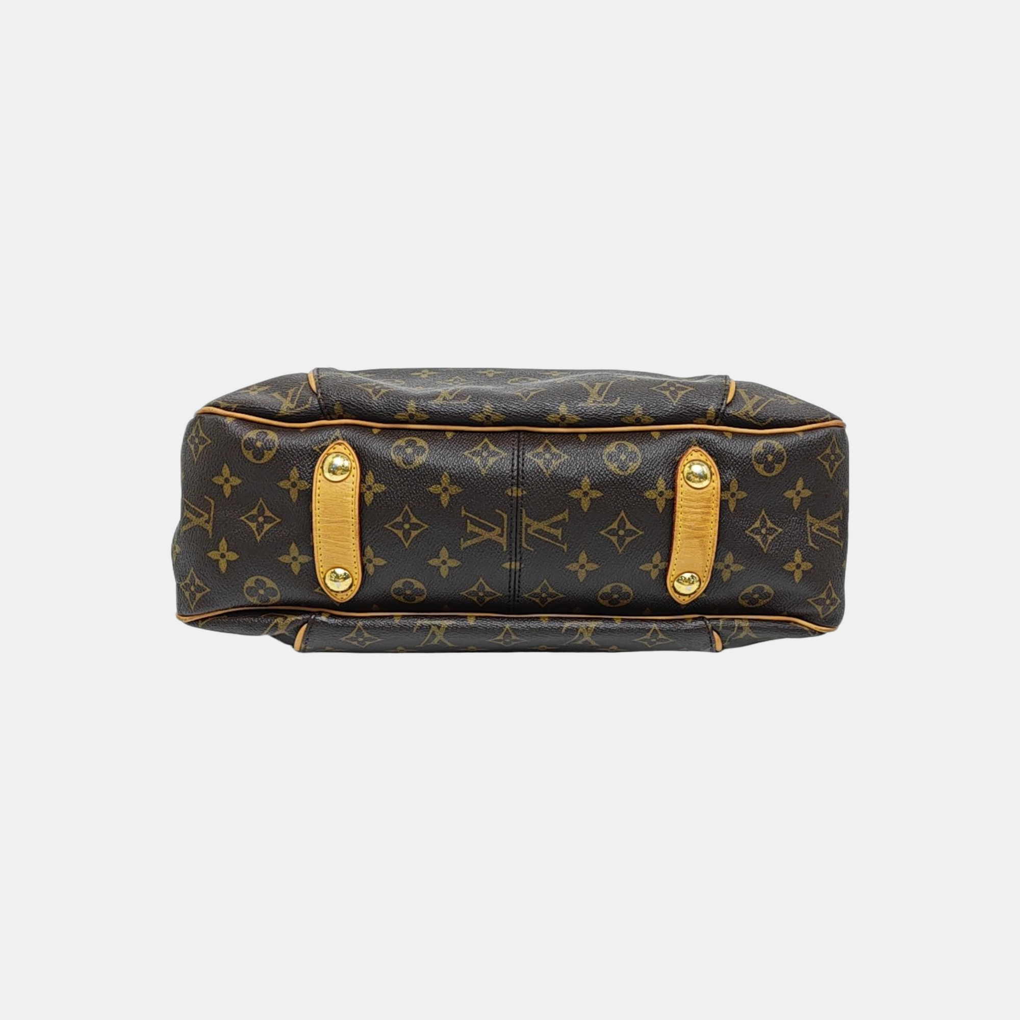 GALLIERA PM Monogram Coated Canvas Brown
