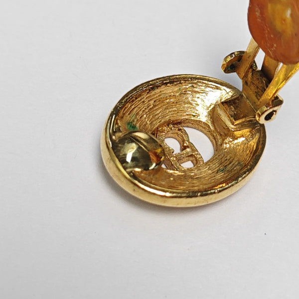 Metal Gold Clip On Earrings