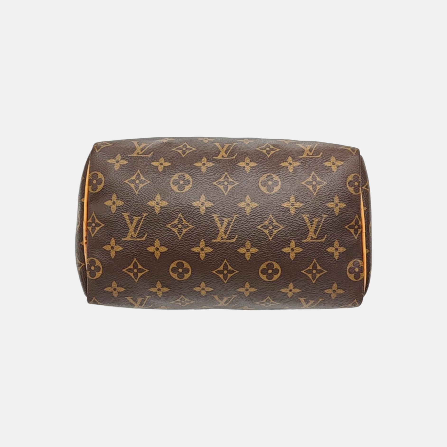 SPEEDY 25 Monogram Coated Canvas Brown