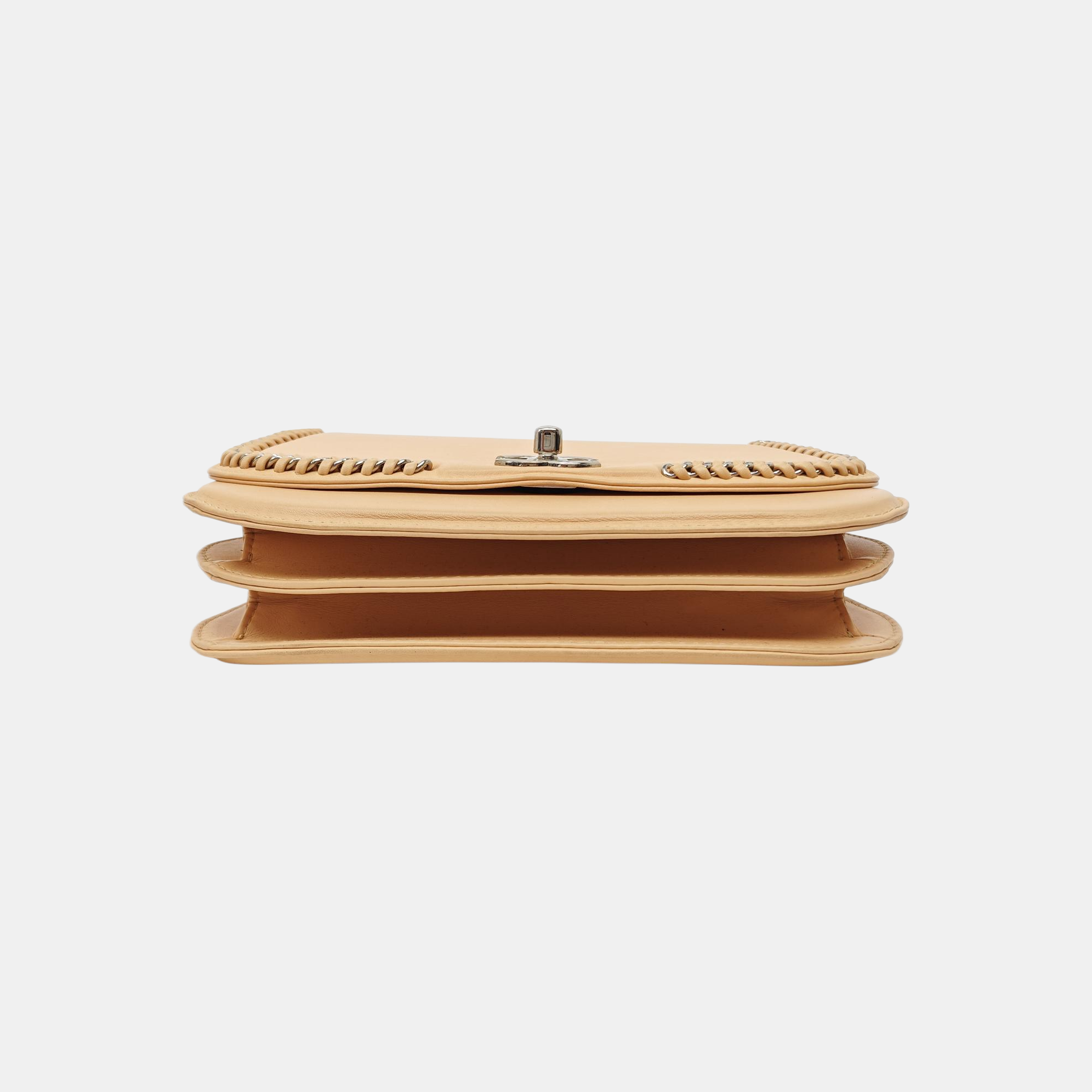 Calfskin Shoulder Bag Beige
