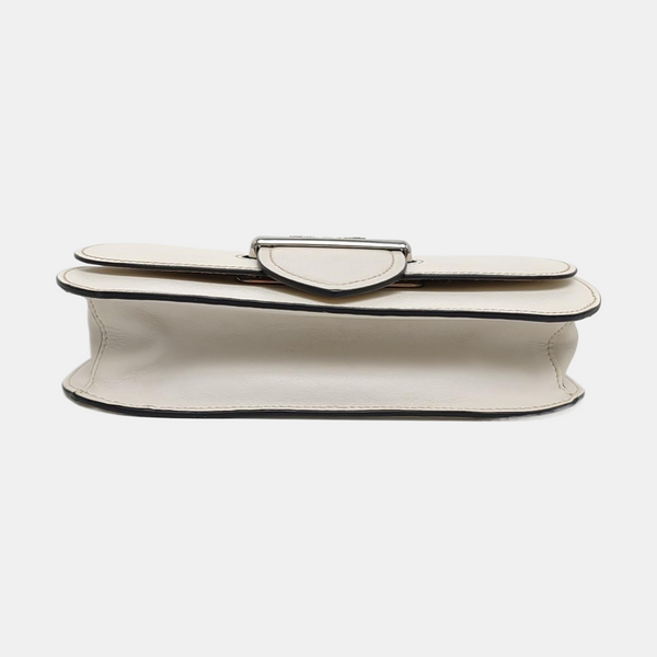 Sidonie Saffiano Calfskin White