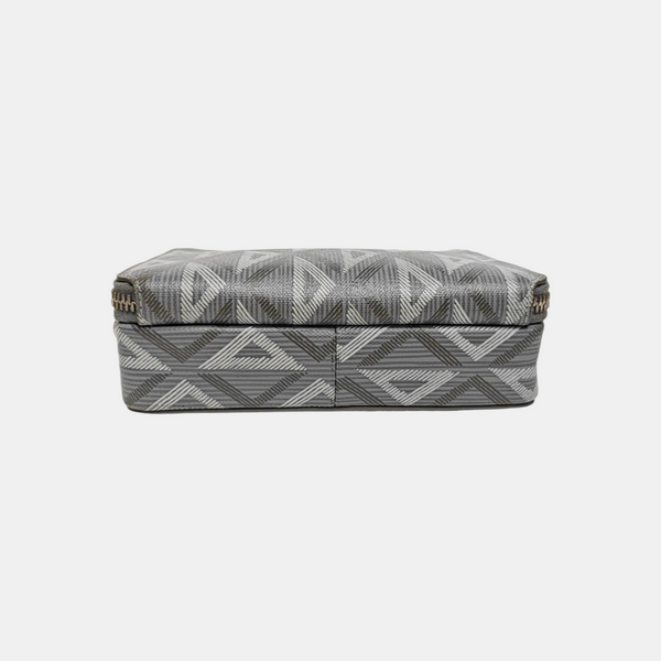 Coated Canvas Shoulder Bag Gray