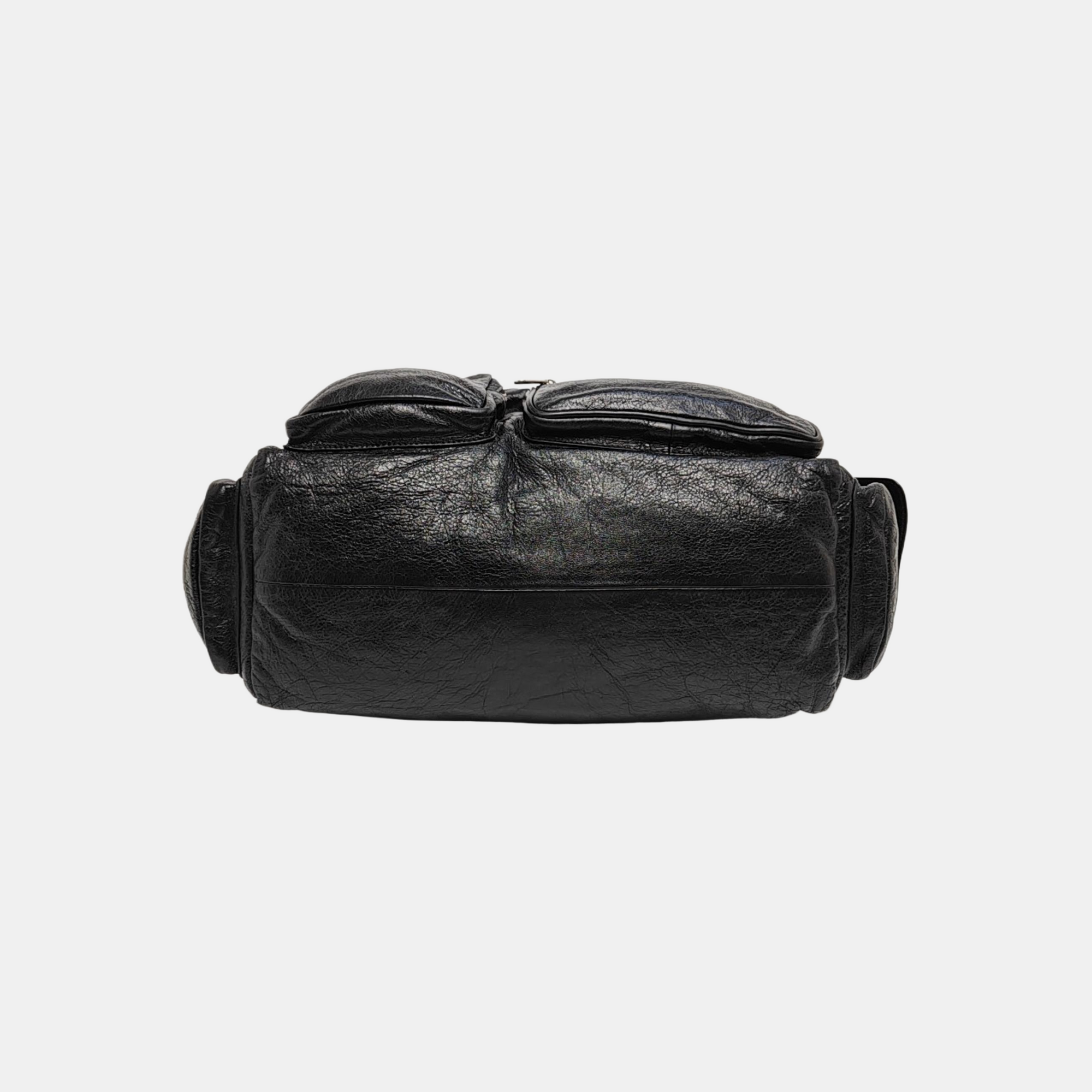 Lambskin Tote Bag Black