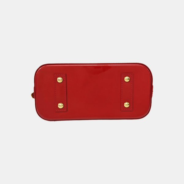 ALMA BB Monogram Patent Leather Red