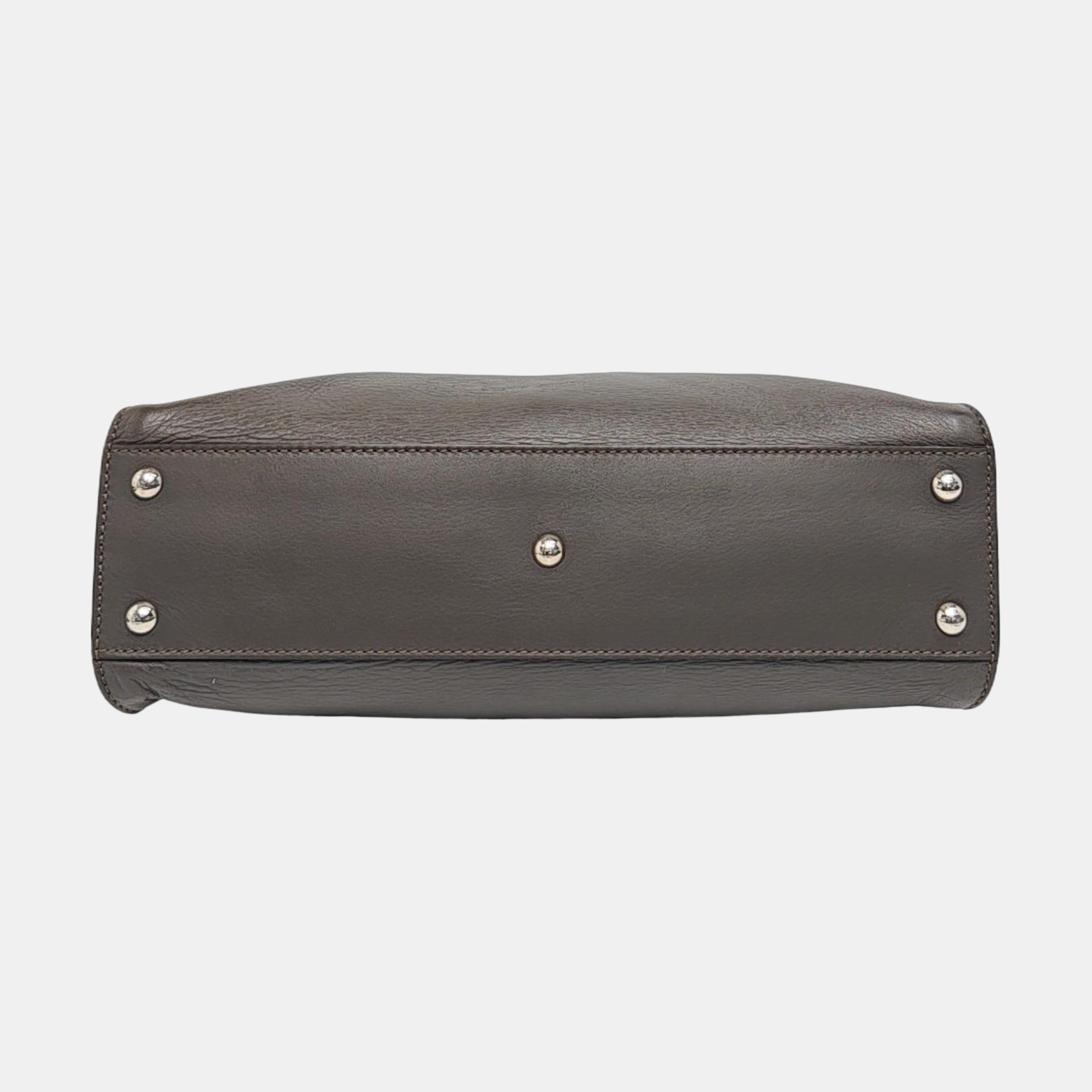 Authenticated pre-owned  Peekaboo Calfskin Gray - Shoulder Bag at Looply