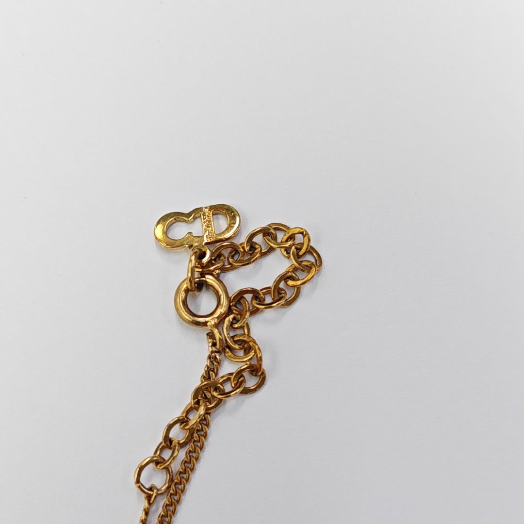 Petit CD Metal Gold Necklace