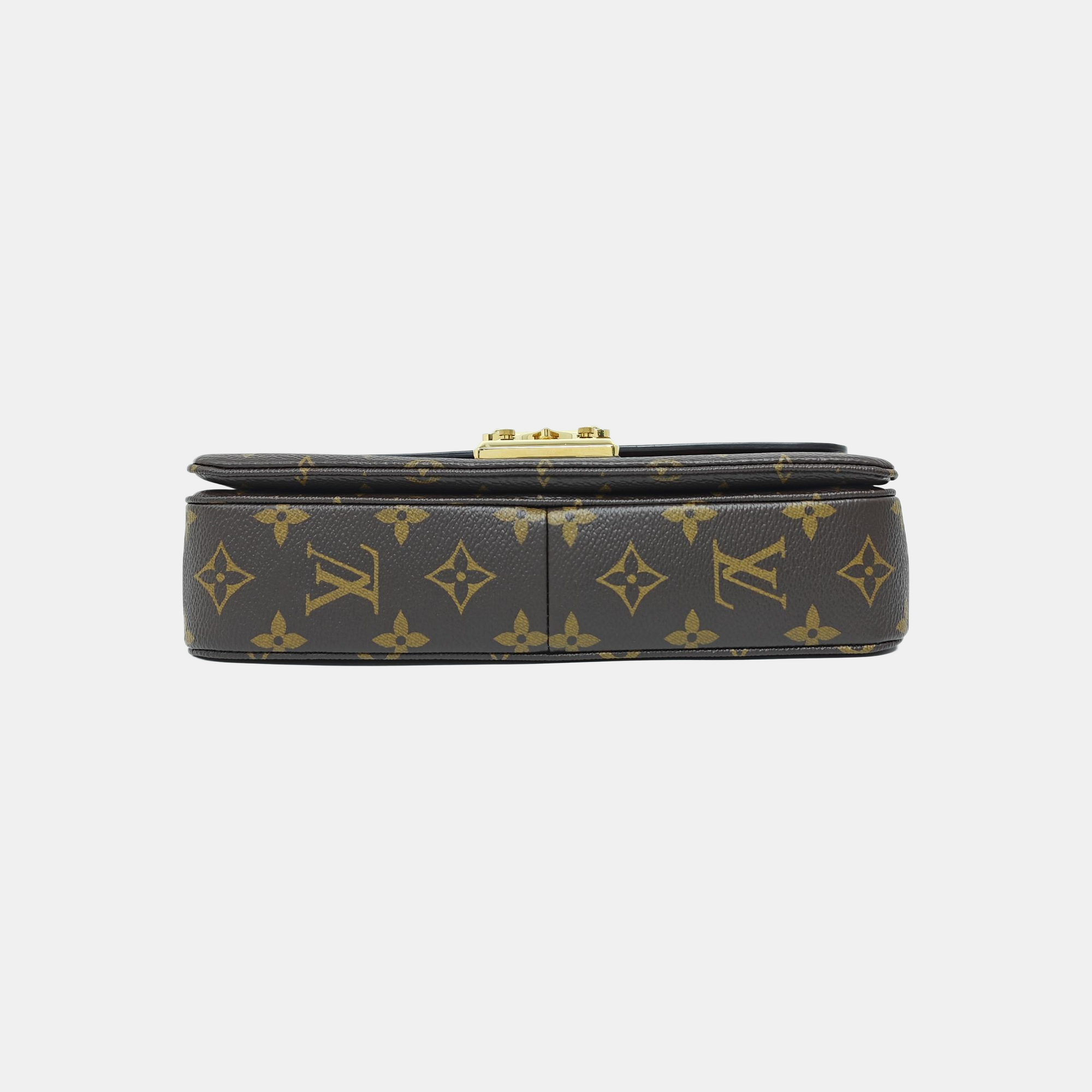 MARCEAU Monogram Coated Canvas Brown