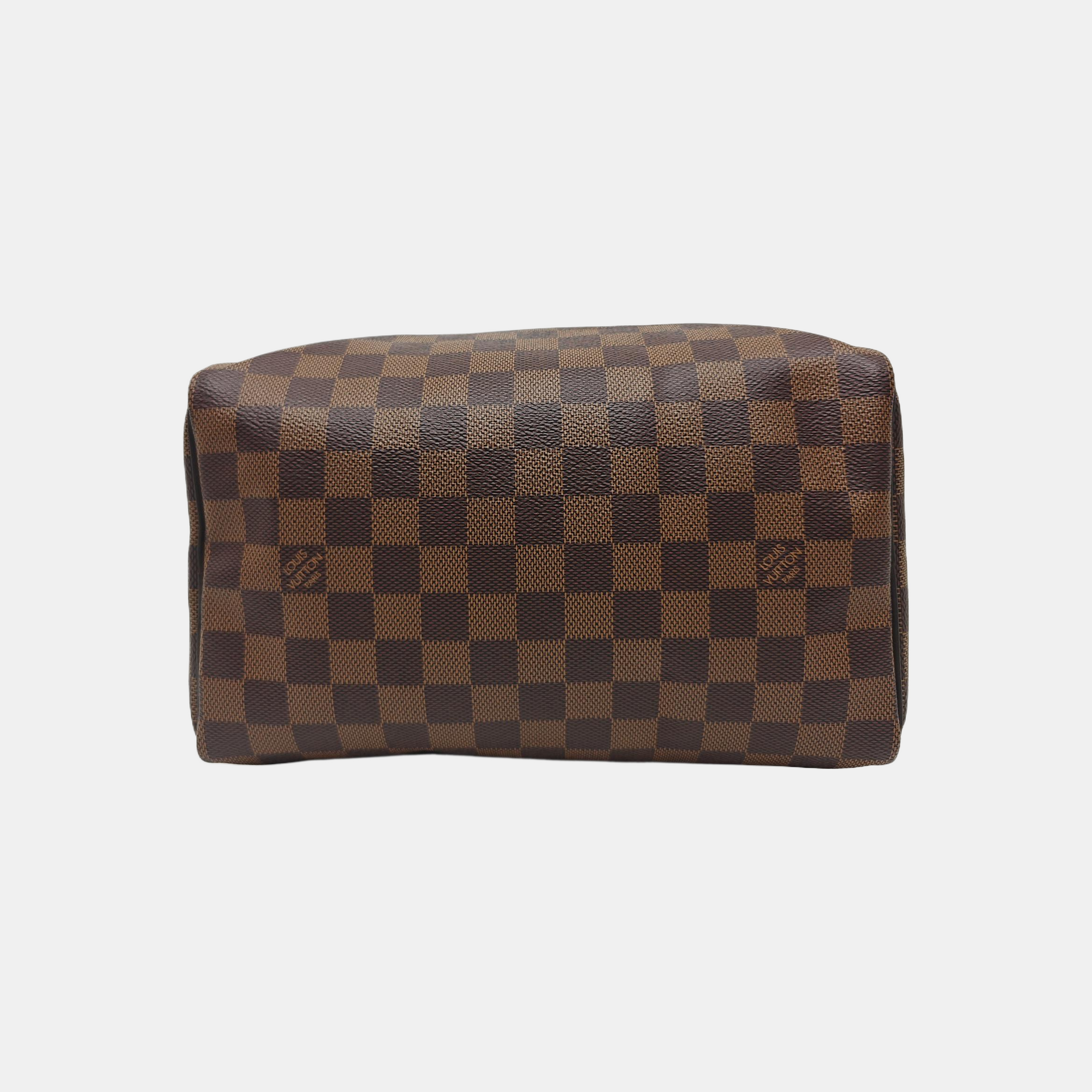 SPEEDY 25 Damier Ebene Coated Canvas Brown