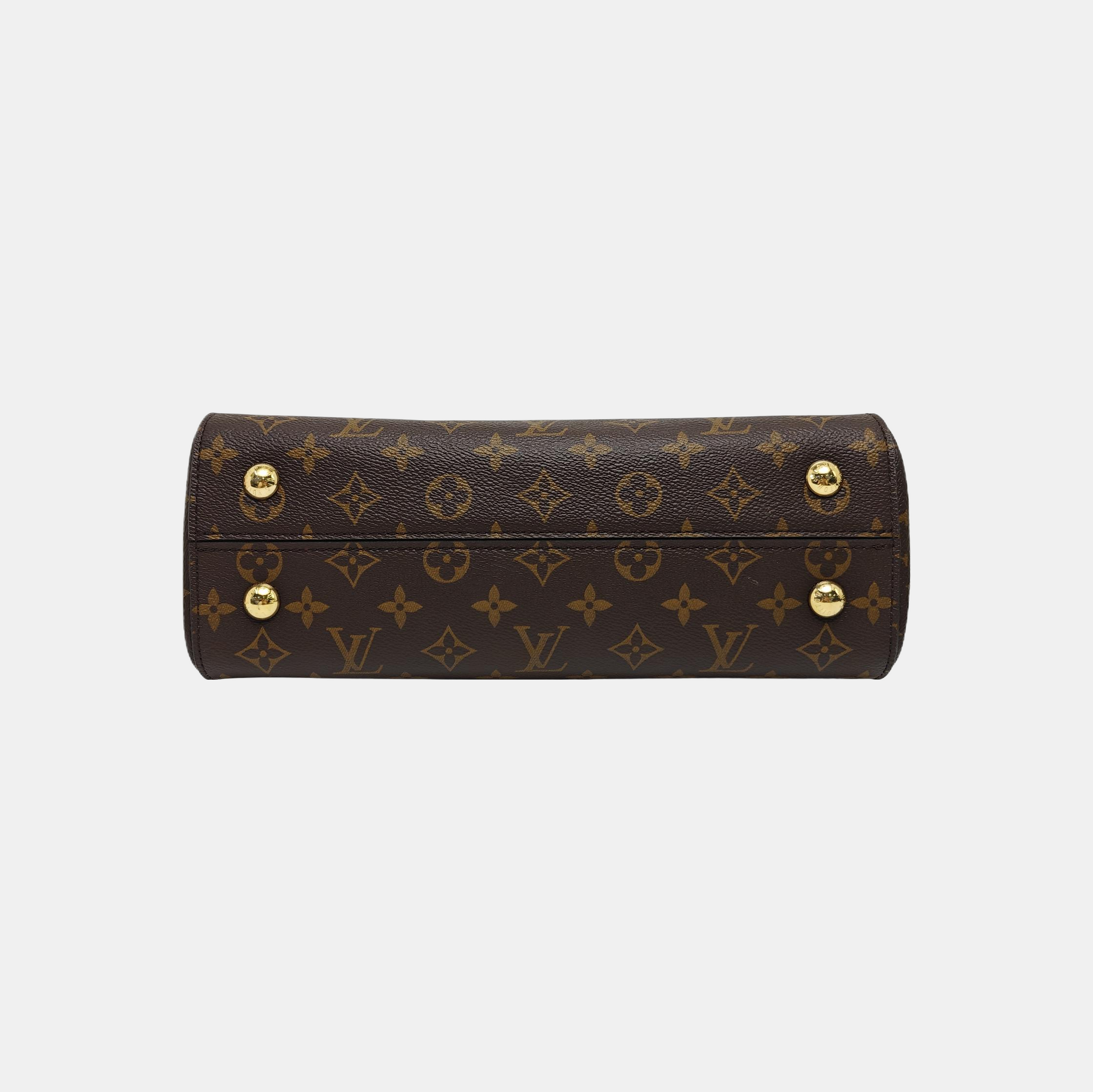 CLUNY MM Monogram Coated Canvas Brown
