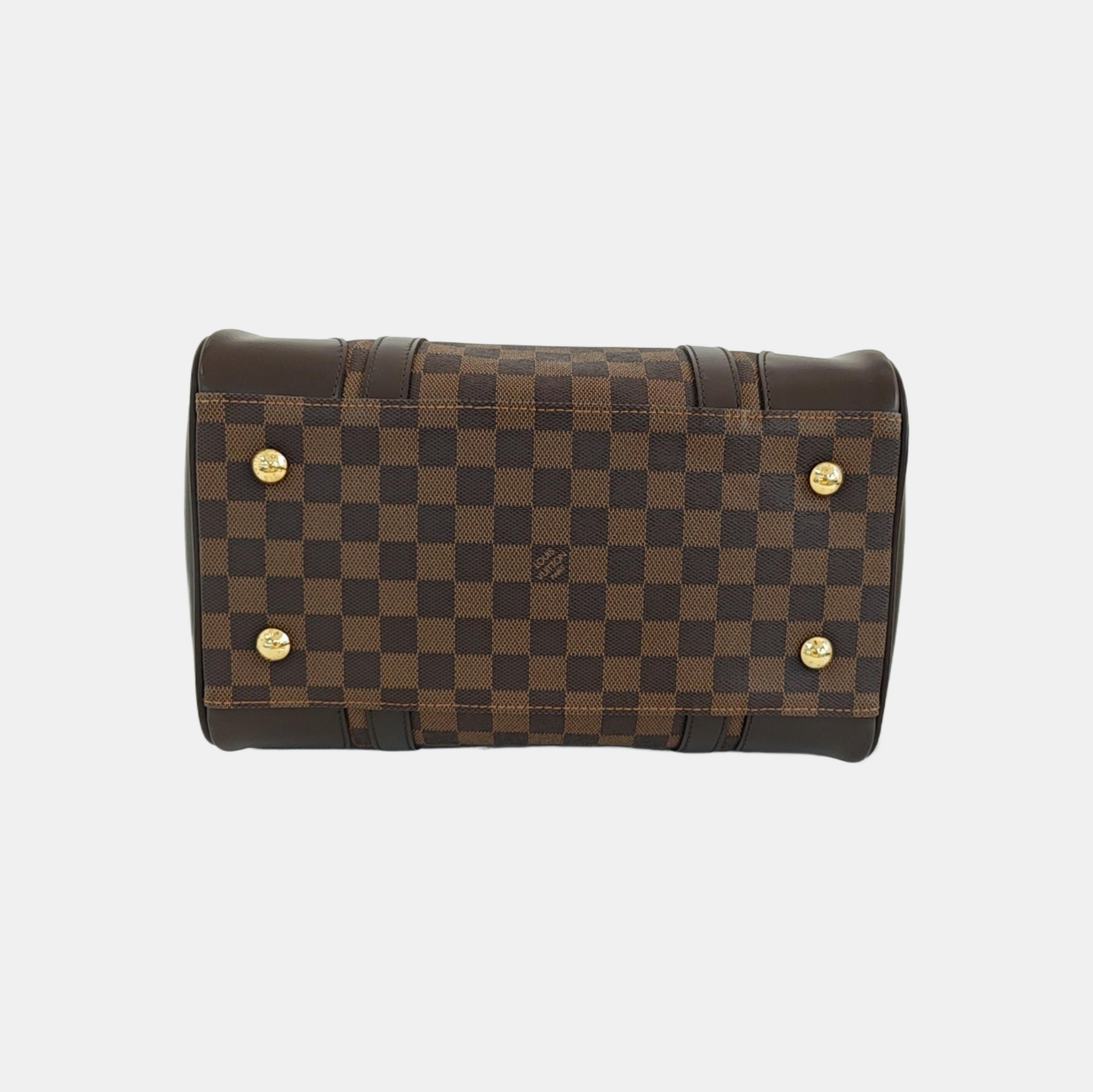BERKELEY Damier Ebene Coated Canvas Brown