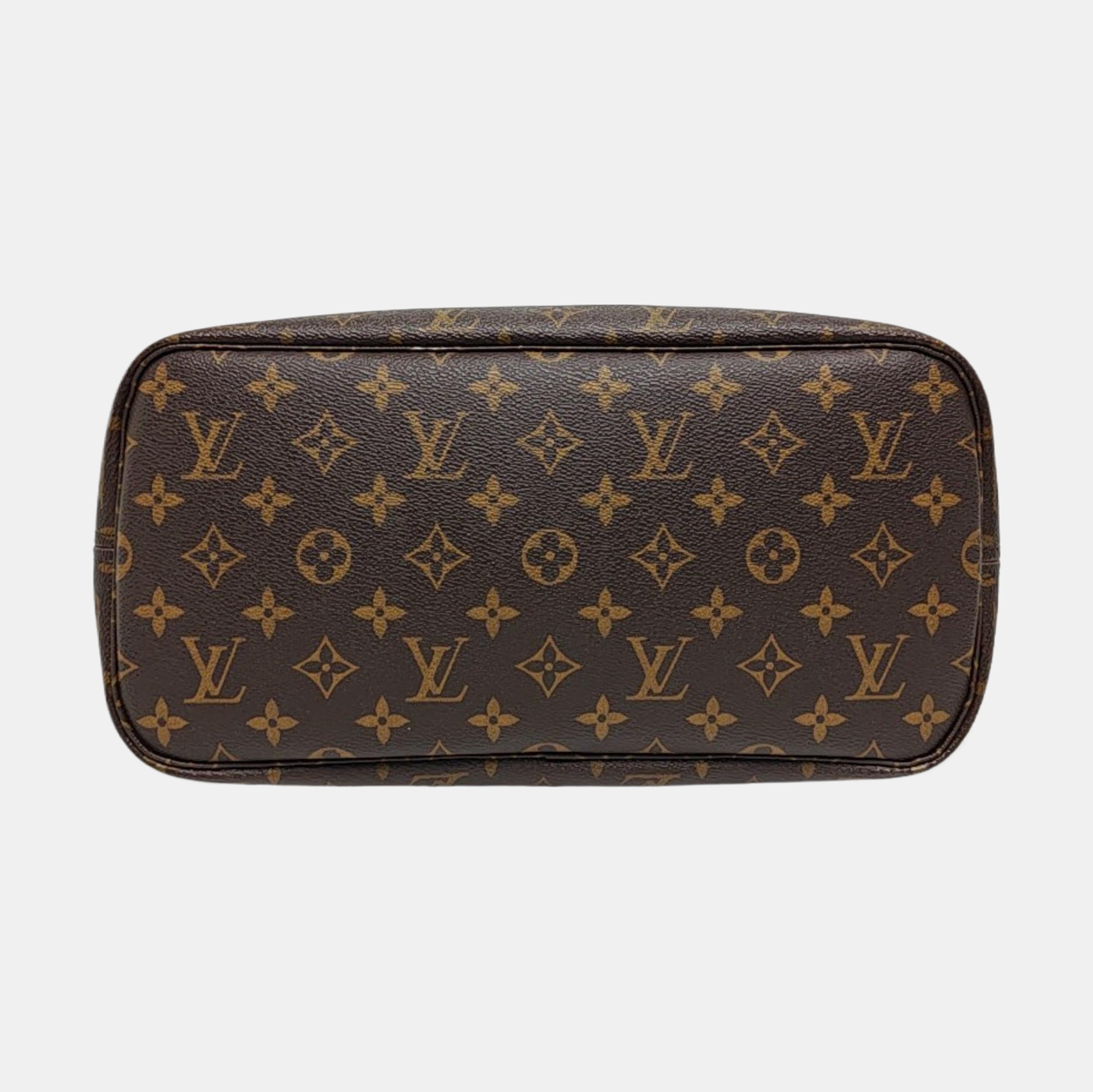 NEVERFULL MM Monogram Coated Canvas Brown