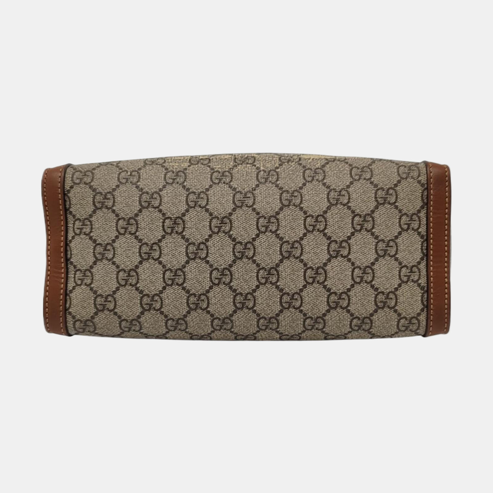 Padlock Small Monogram Coated Canvas Beige