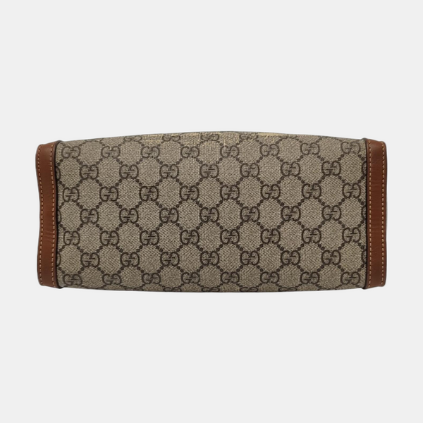 Padlock Small Monogram Coated Canvas Beige