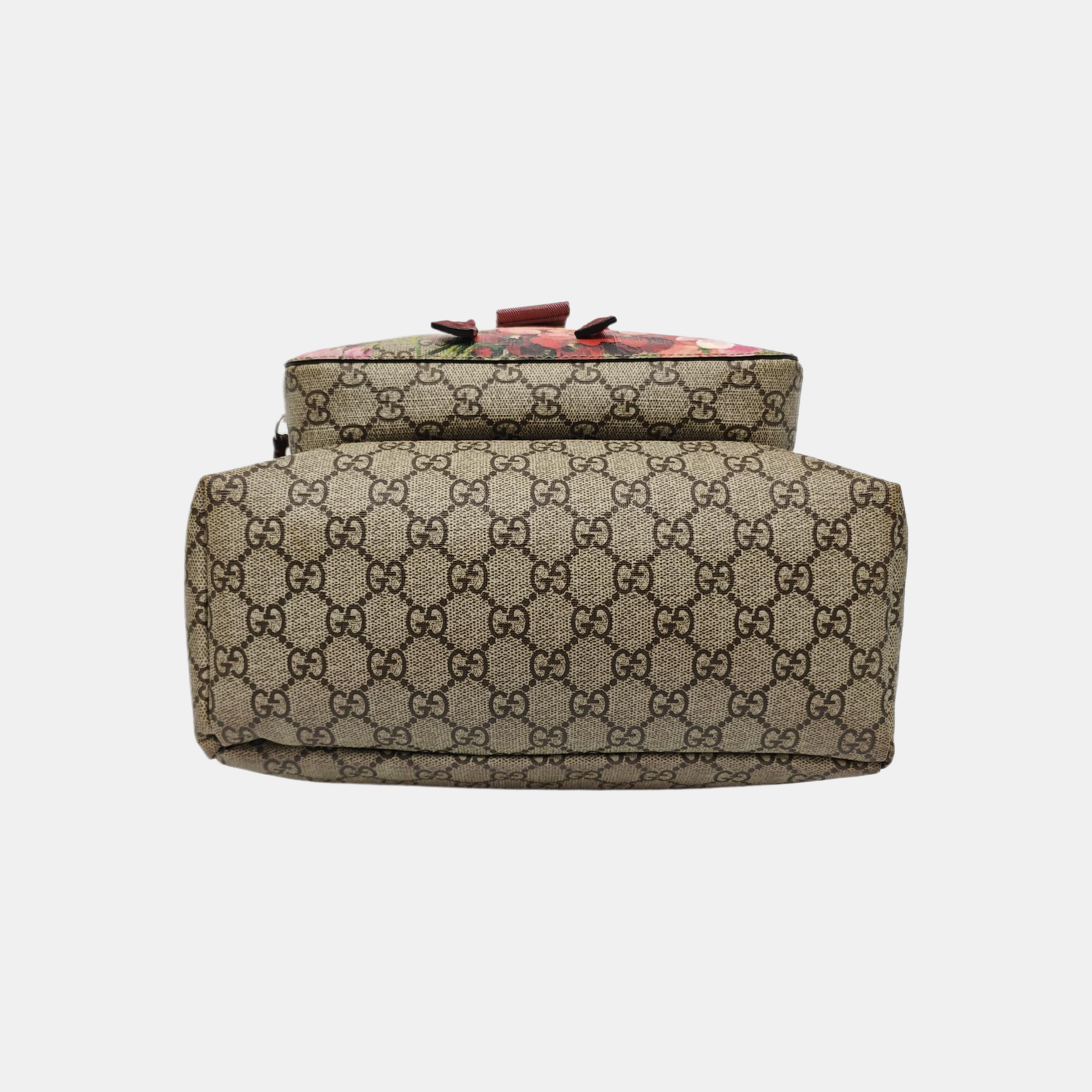 GG Blooms Monogram Coated Canvas Beige