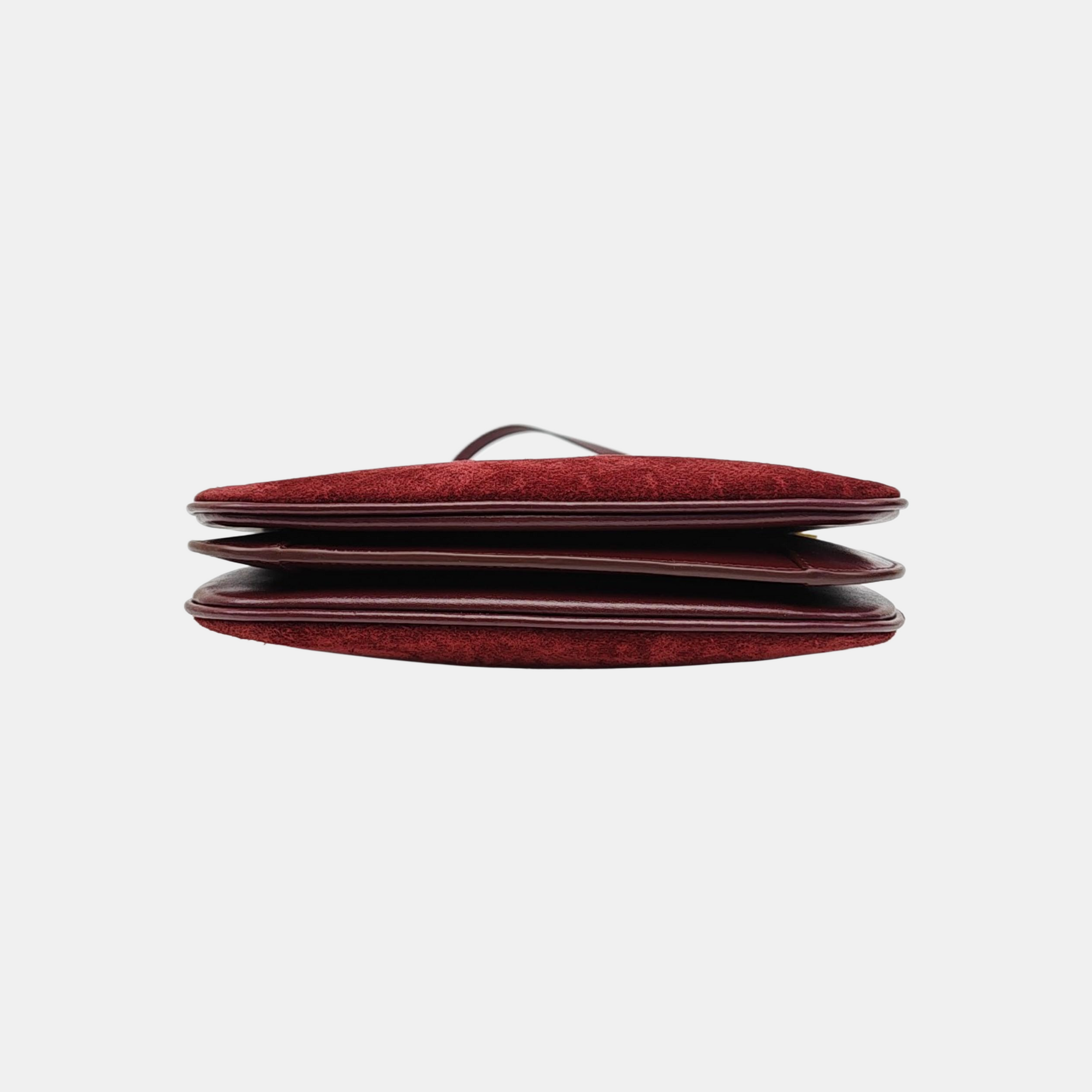 MONOGRAM ALL OVER Suede Red