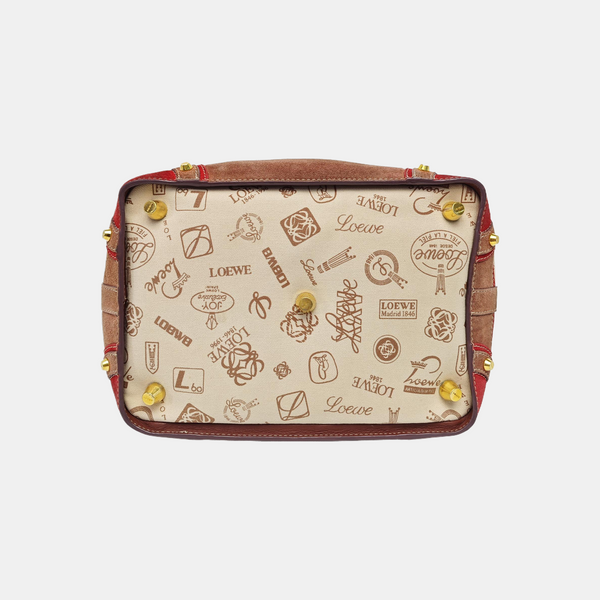 Nylon Top Handle Bag Beige
