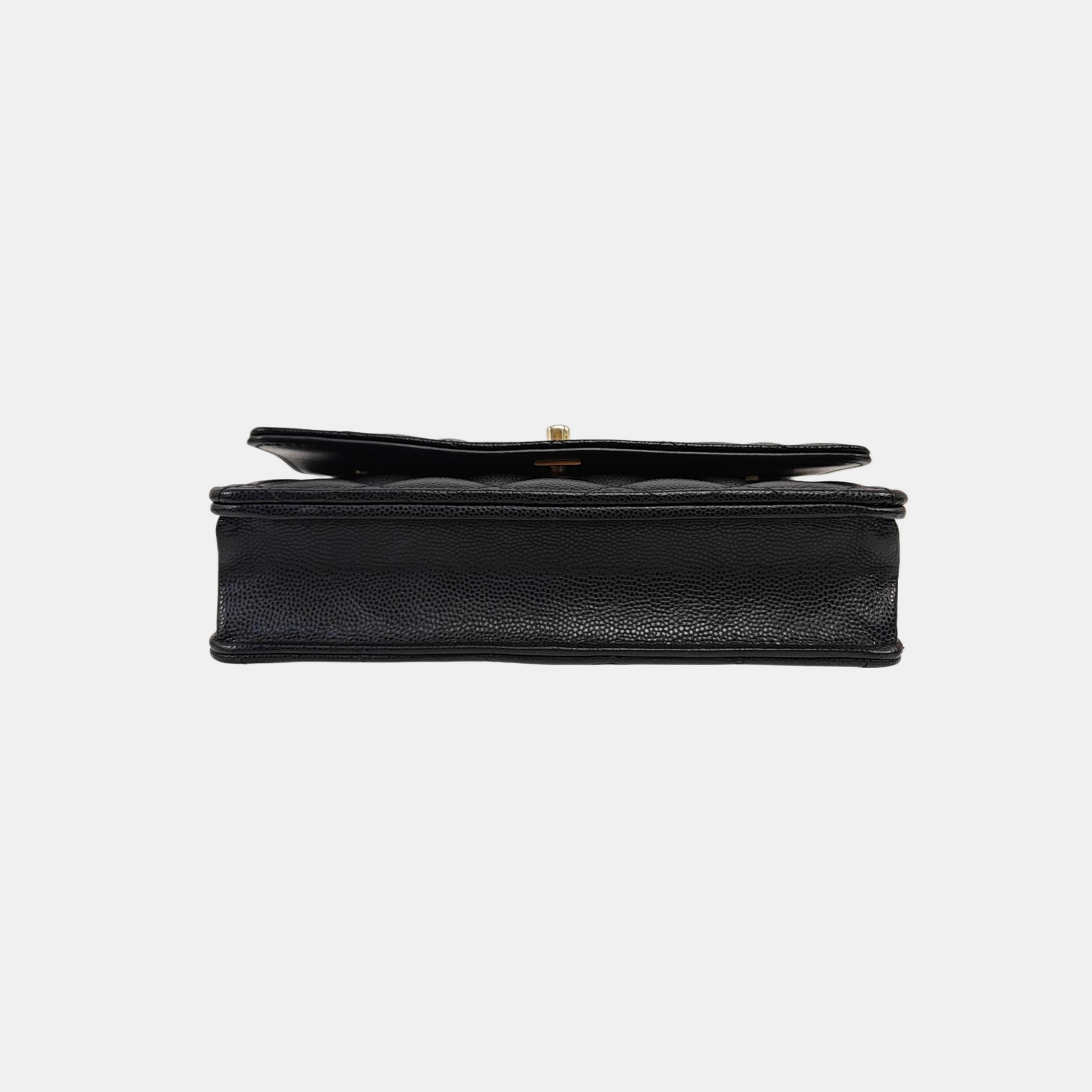 WOC Quilted Grained Calfskin Black