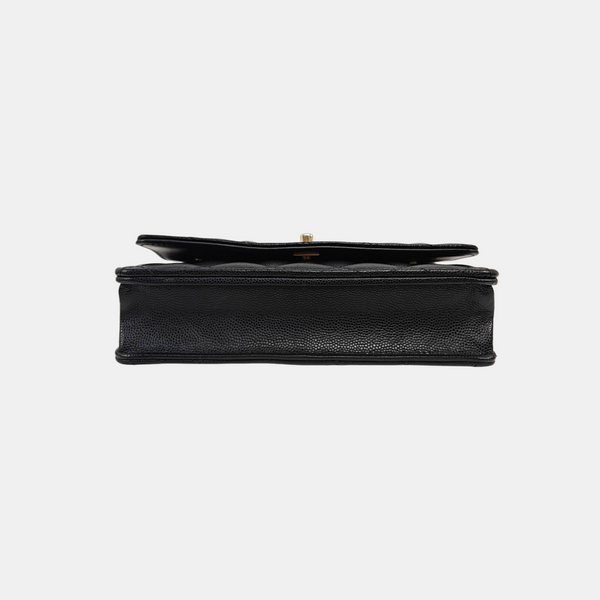 WOC Quilted Grained Calfskin Black