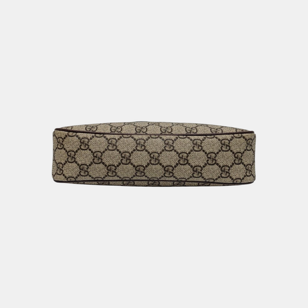Ophidia Small Monogram Coated Canvas Brown