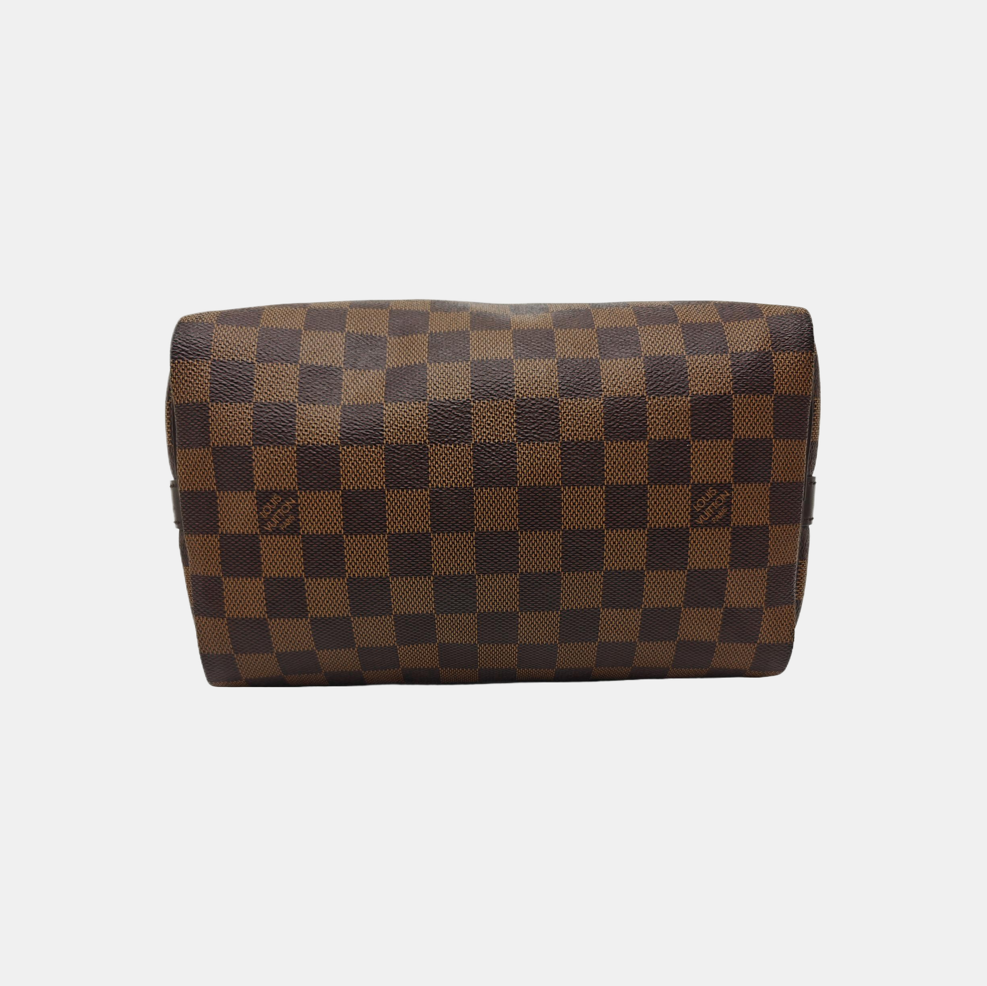 SPEEDY 25 Damier Ebene Coated Canvas Brown