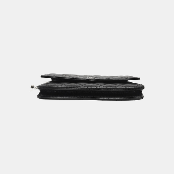 WOC Quilted Grained Calfskin Black