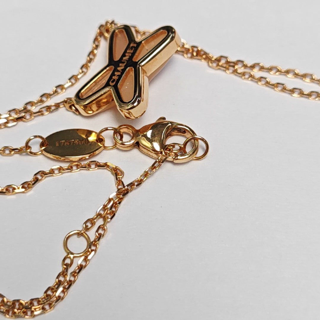 Jeux De Liens 18k Rose Gold Necklace