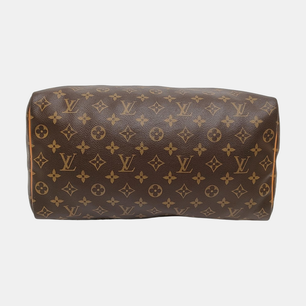 SPEEDY 35 Monogram Coated Canvas Brown