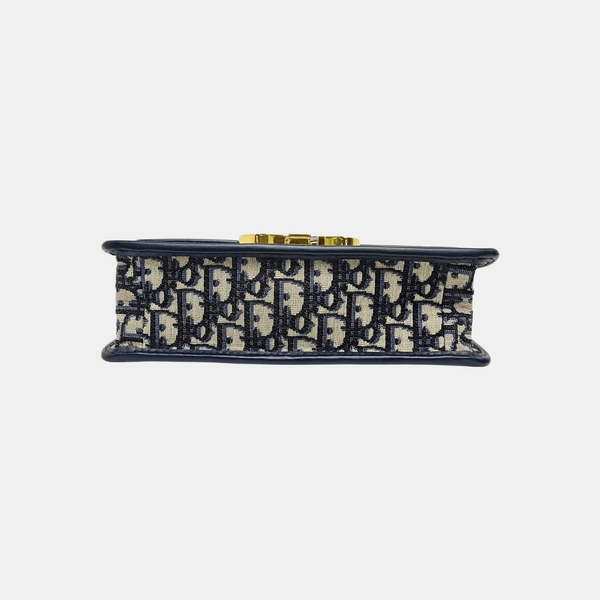 30 Montaigne Oblique Canvas Blue