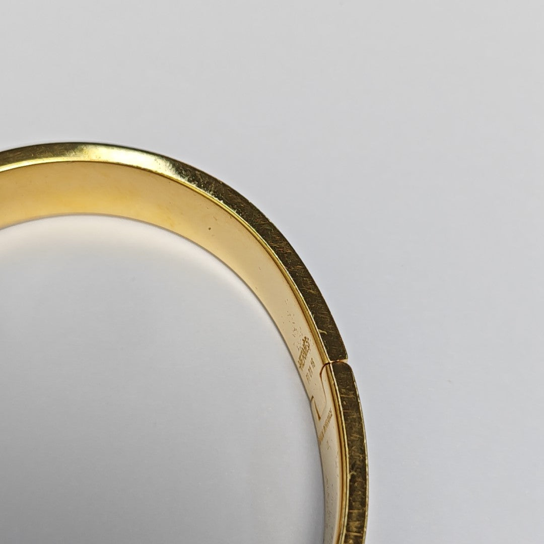 Clic H Metal Gold Bangle