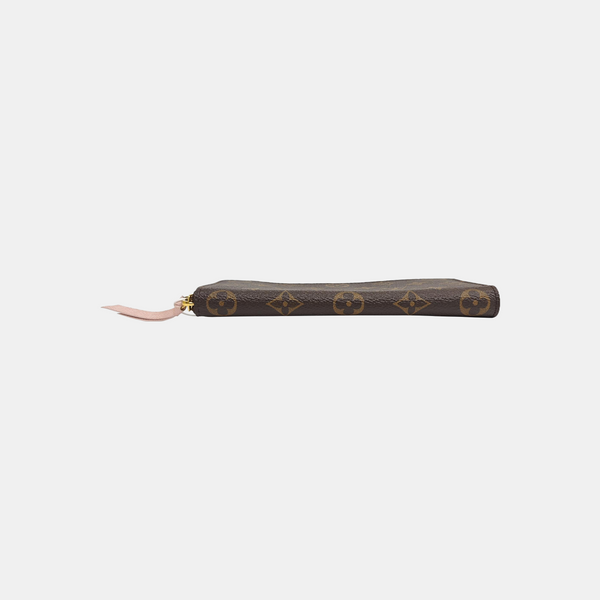 CLÉMENCE Monogram Coated Canvas Brown Wallet