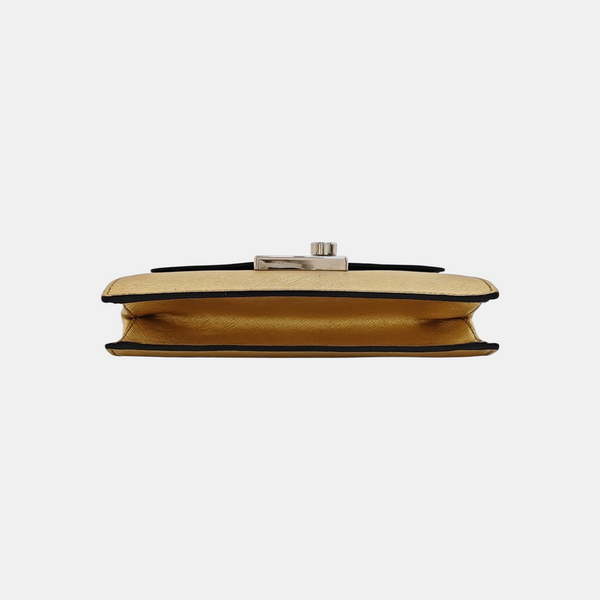Sound Bag Saffiano Calfskin Gold
