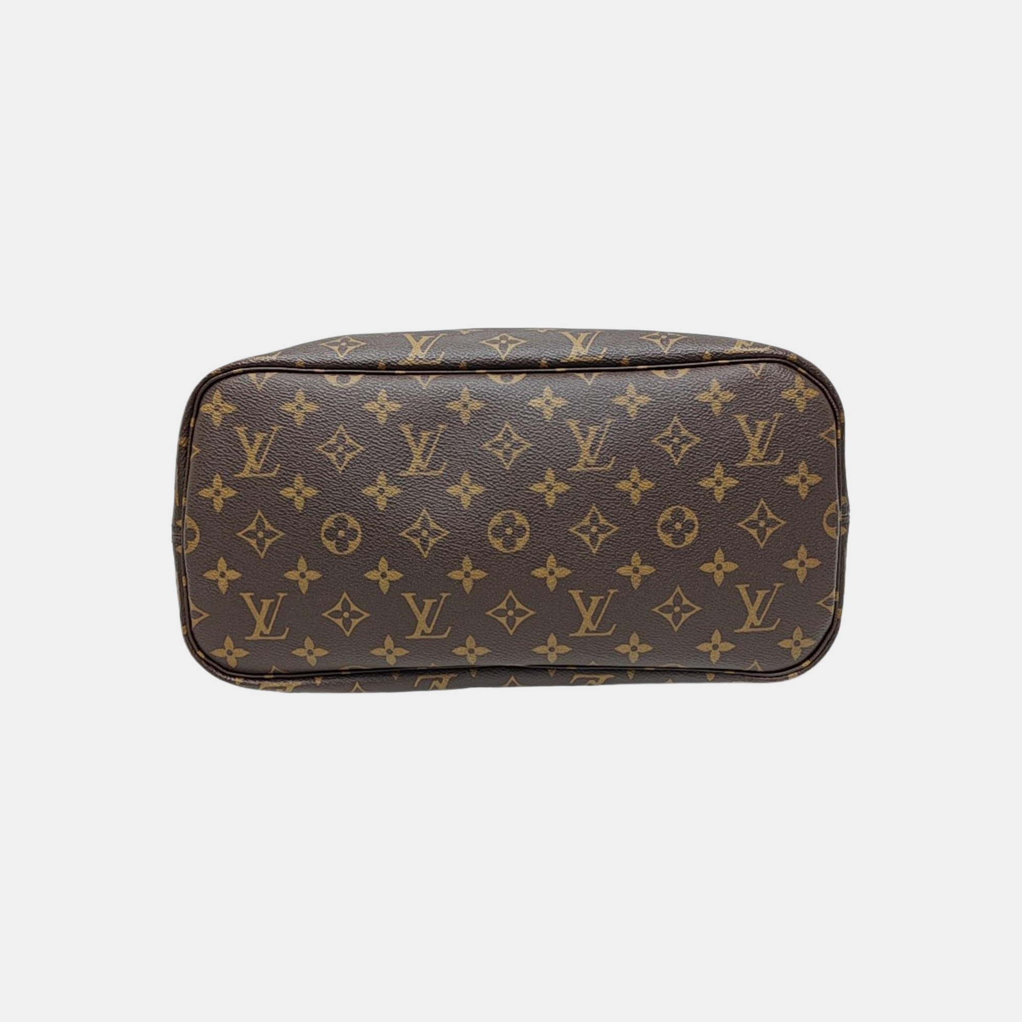 NEVERFULL MM Monogram Coated Canvas Brown