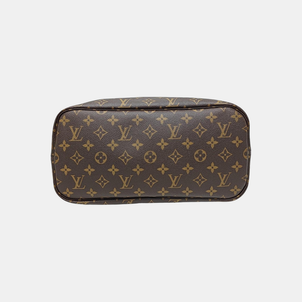 NEVERFULL MM Monogram Coated Canvas Brown