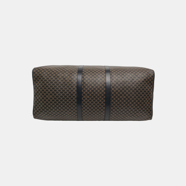Coated Canvas Top Handle Bag Brown