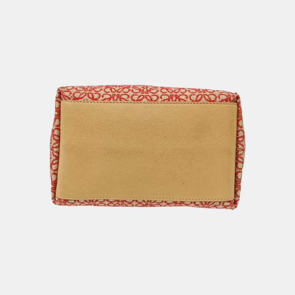 Monogram Canvas Shoulder Bag Red