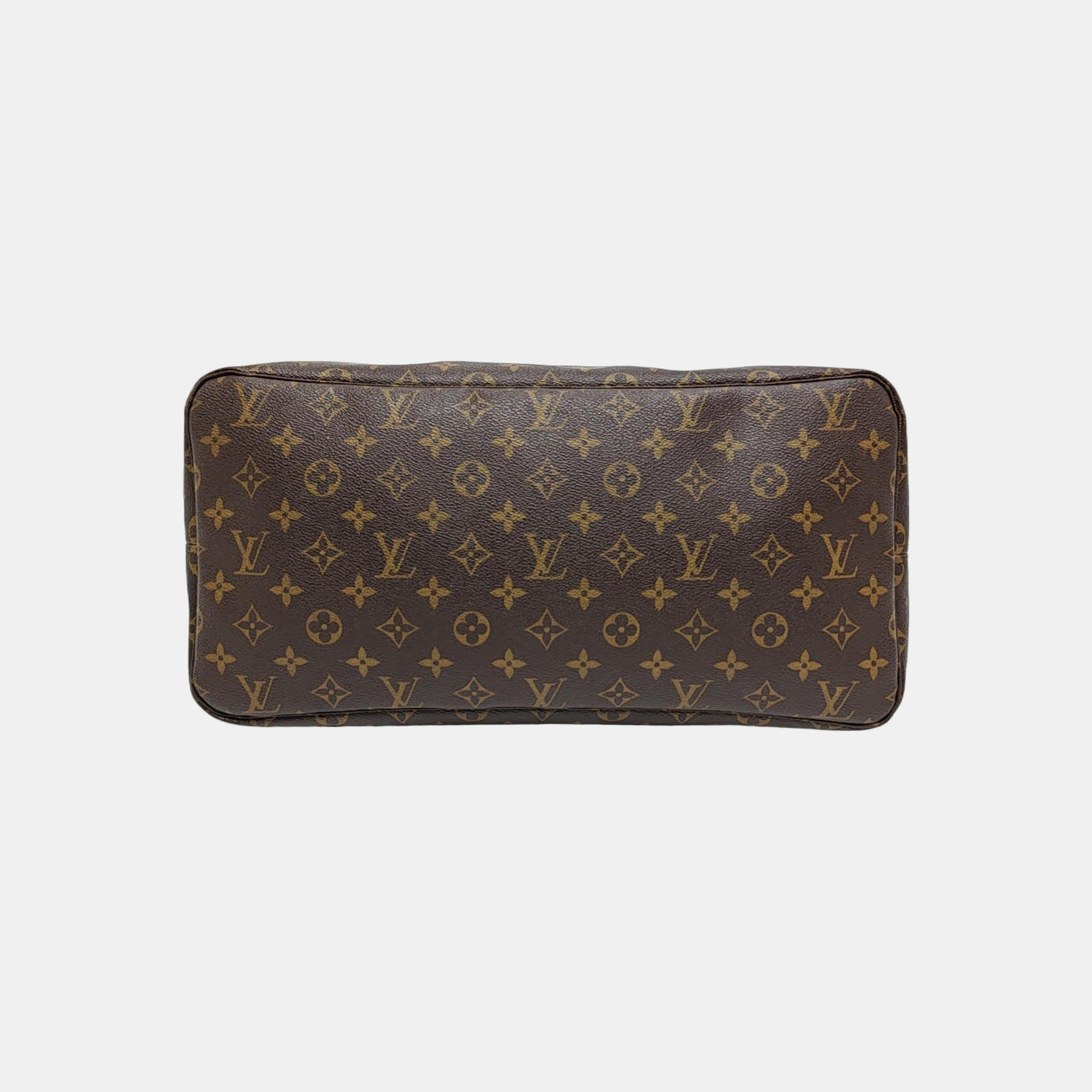 NEVERFULL GM Monogram Coated Canvas Brown