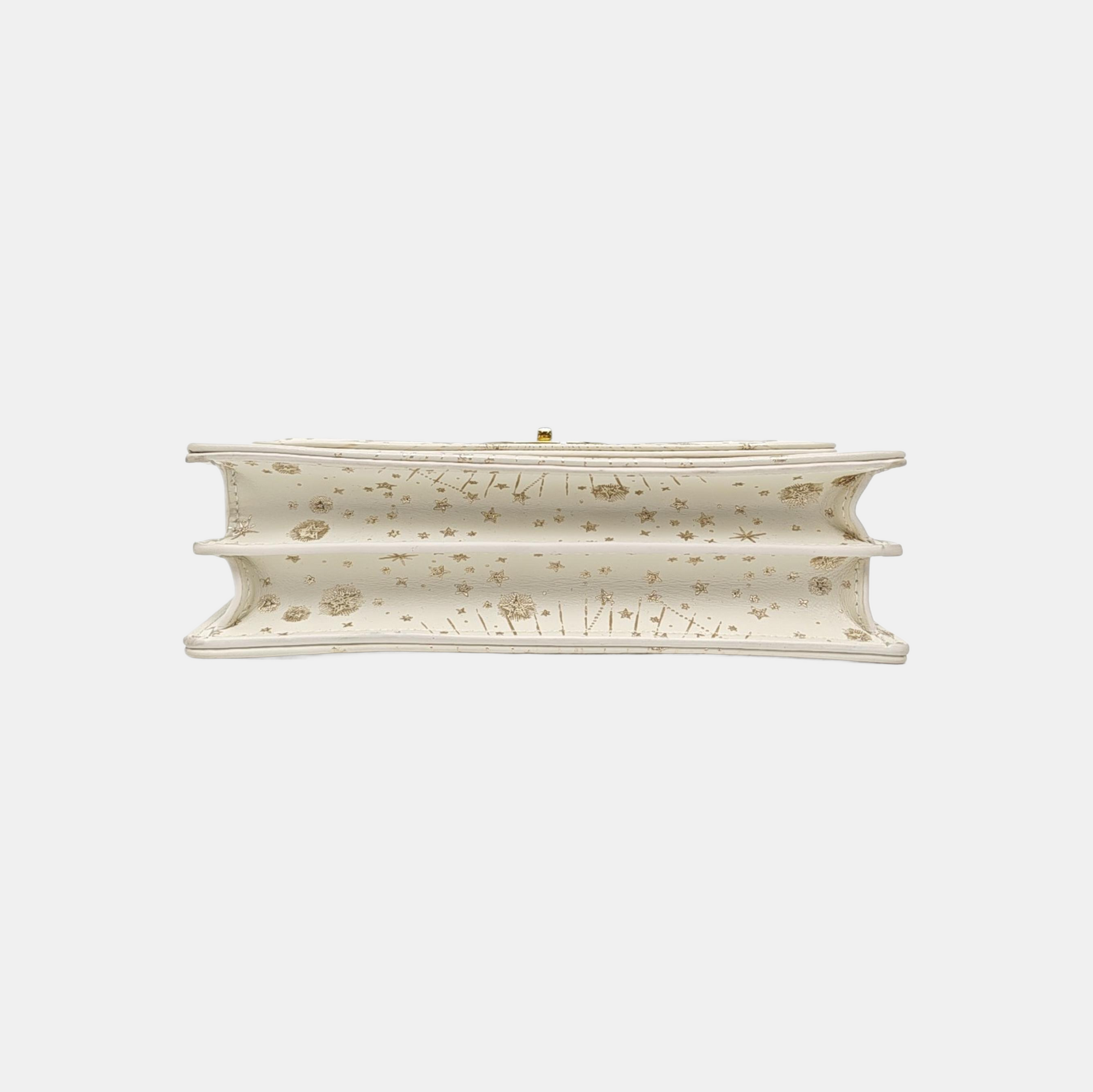 Miss Caro Mini Calfskin White