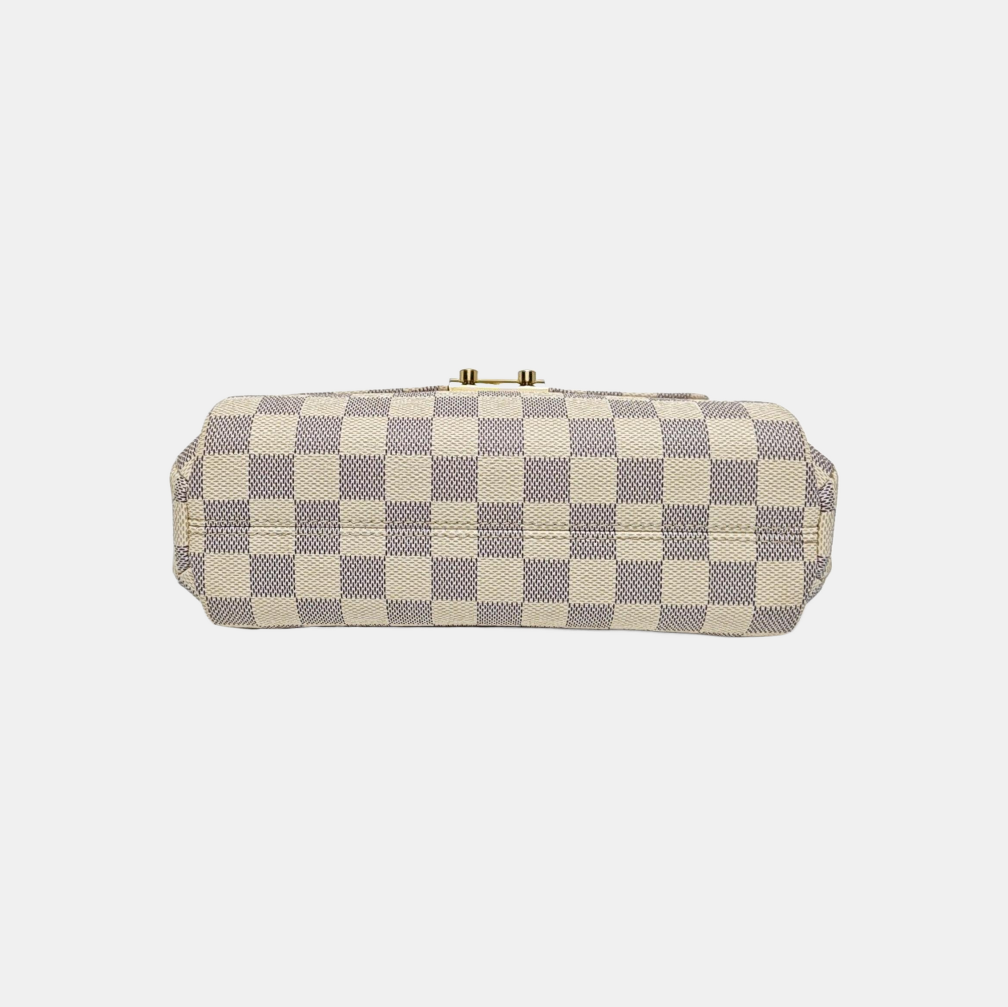CROISETTE Damier Azur Coated Canvas White