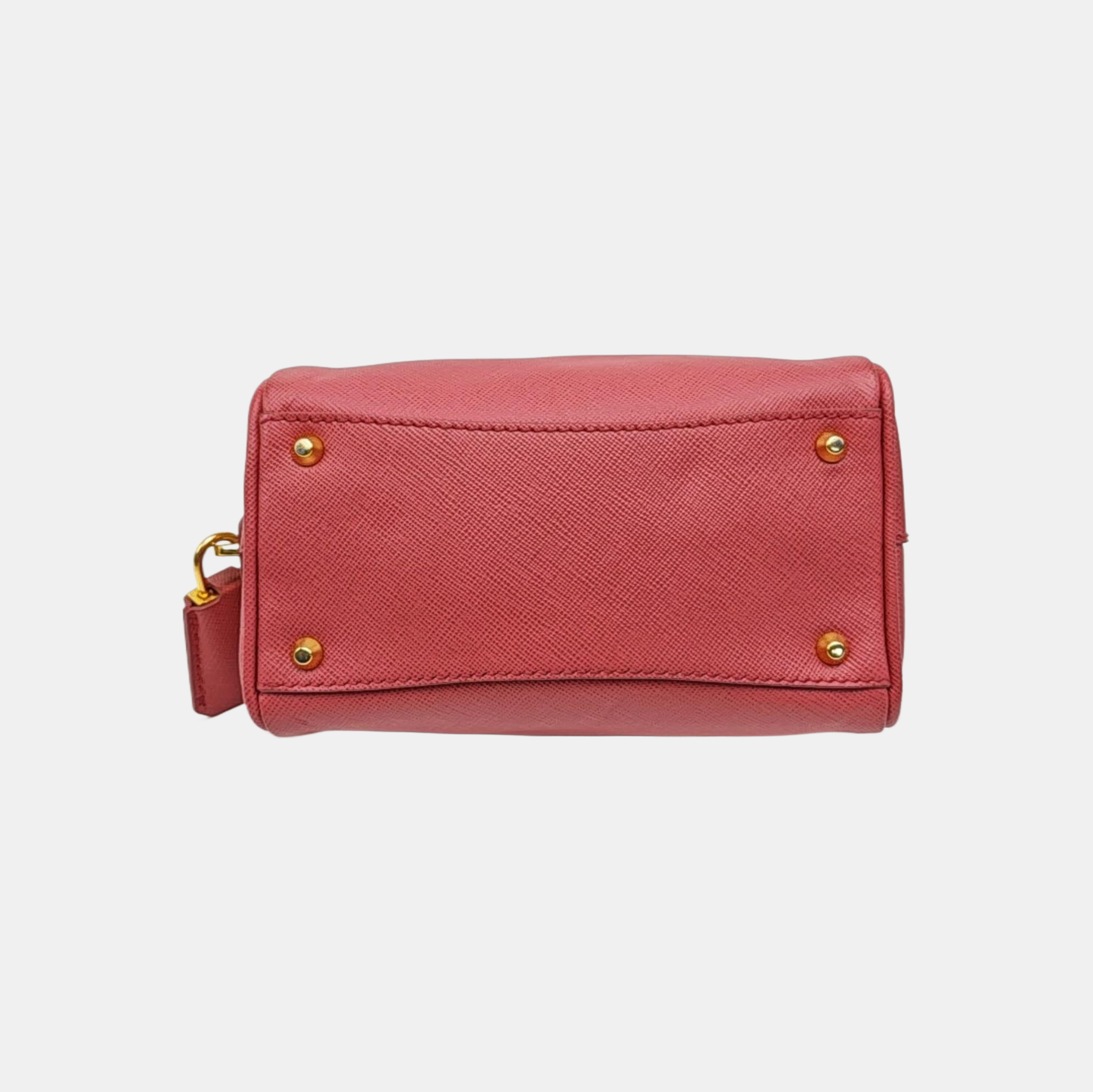 Saffiano Calfskin Shoulder Bag Pink