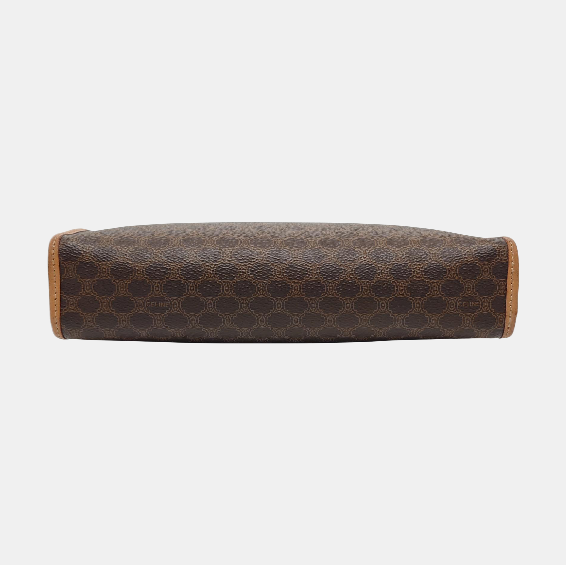 MACADAM CLUTCHES Coated Canvas Brown