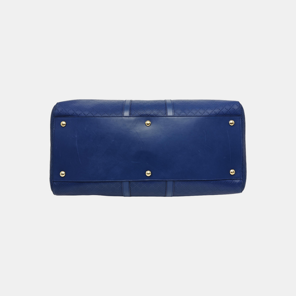 Leather Shoulder Bag Blue