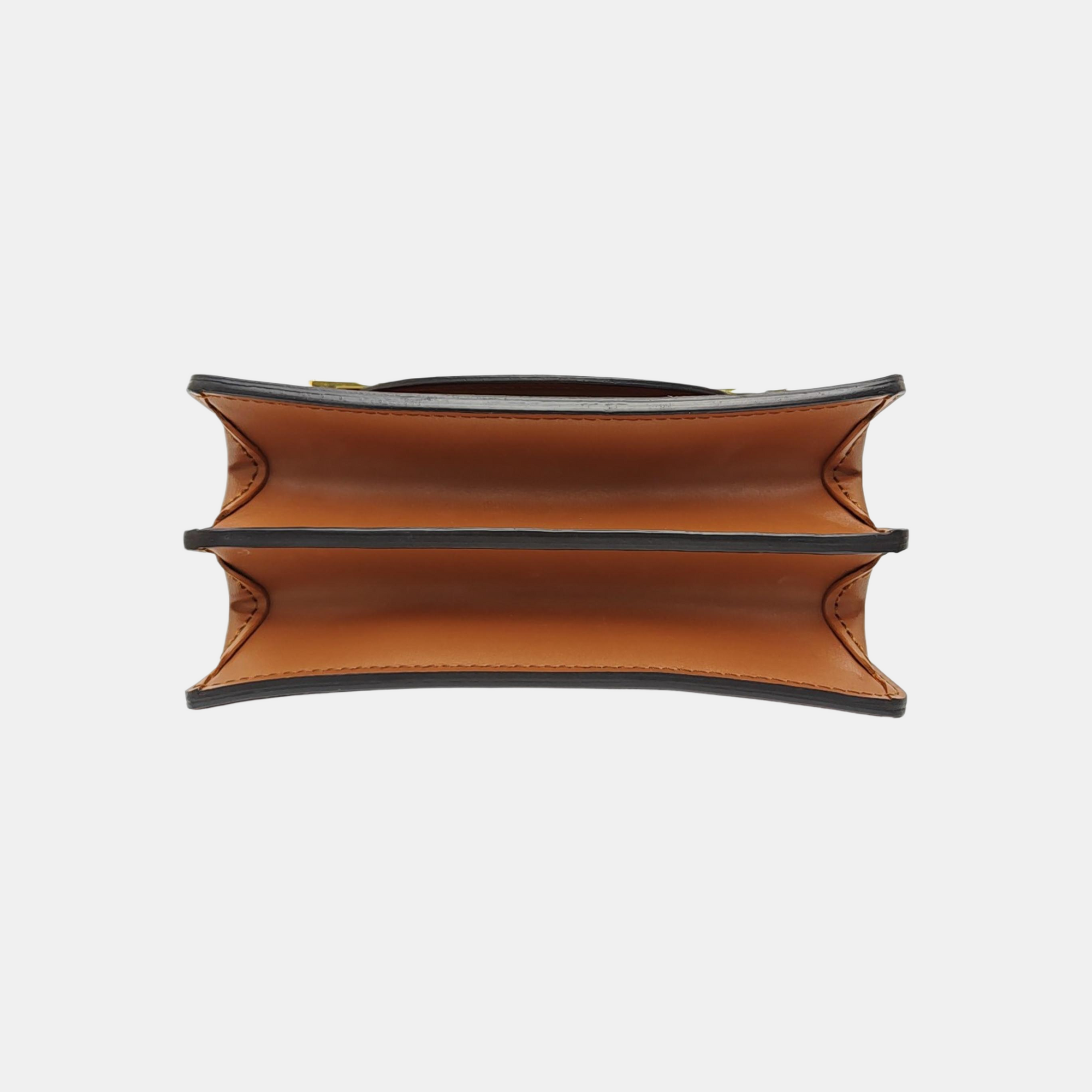 DAUPHINE Mini Monogram Coated Canvas Brown