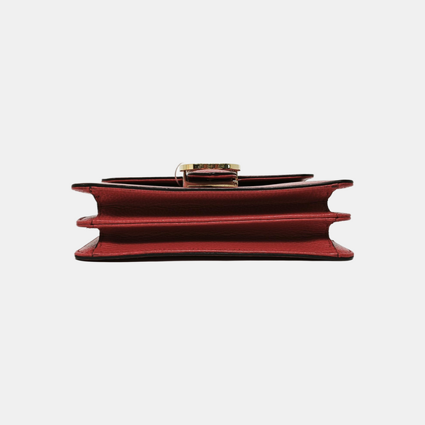Interlocking G Small Calfskin Red