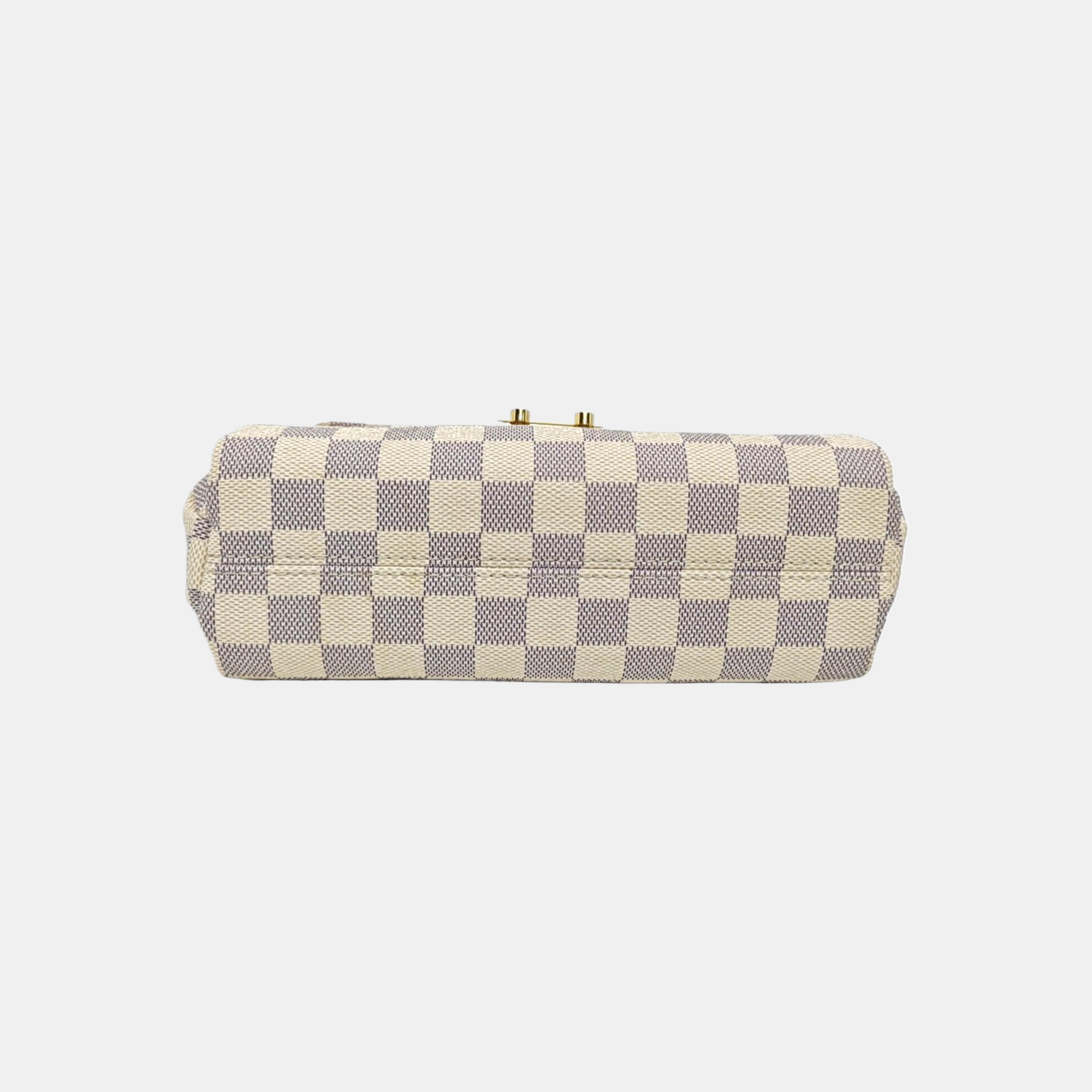 CROISETTE Damier Azur Coated Canvas White