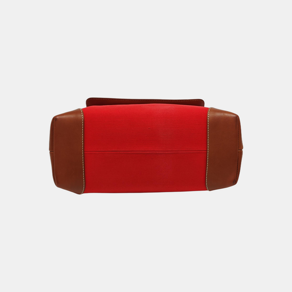 Canvas Shoulder Bag Red