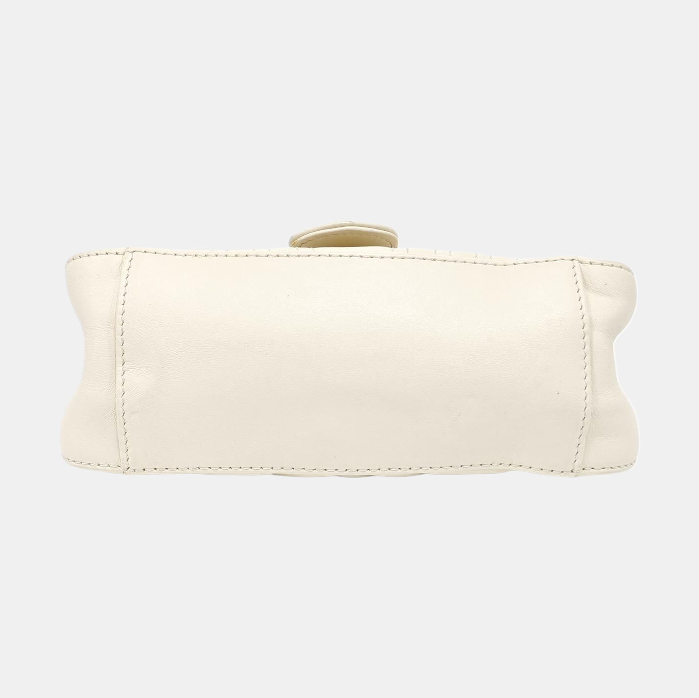 GG Marmont Mini Quilted Calfskin White