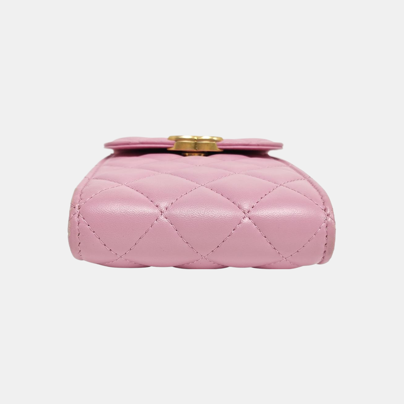 Authenticated pre-owned  TRENDY CC Quilted Lambskin Pink - Shoulder Bag at Looply