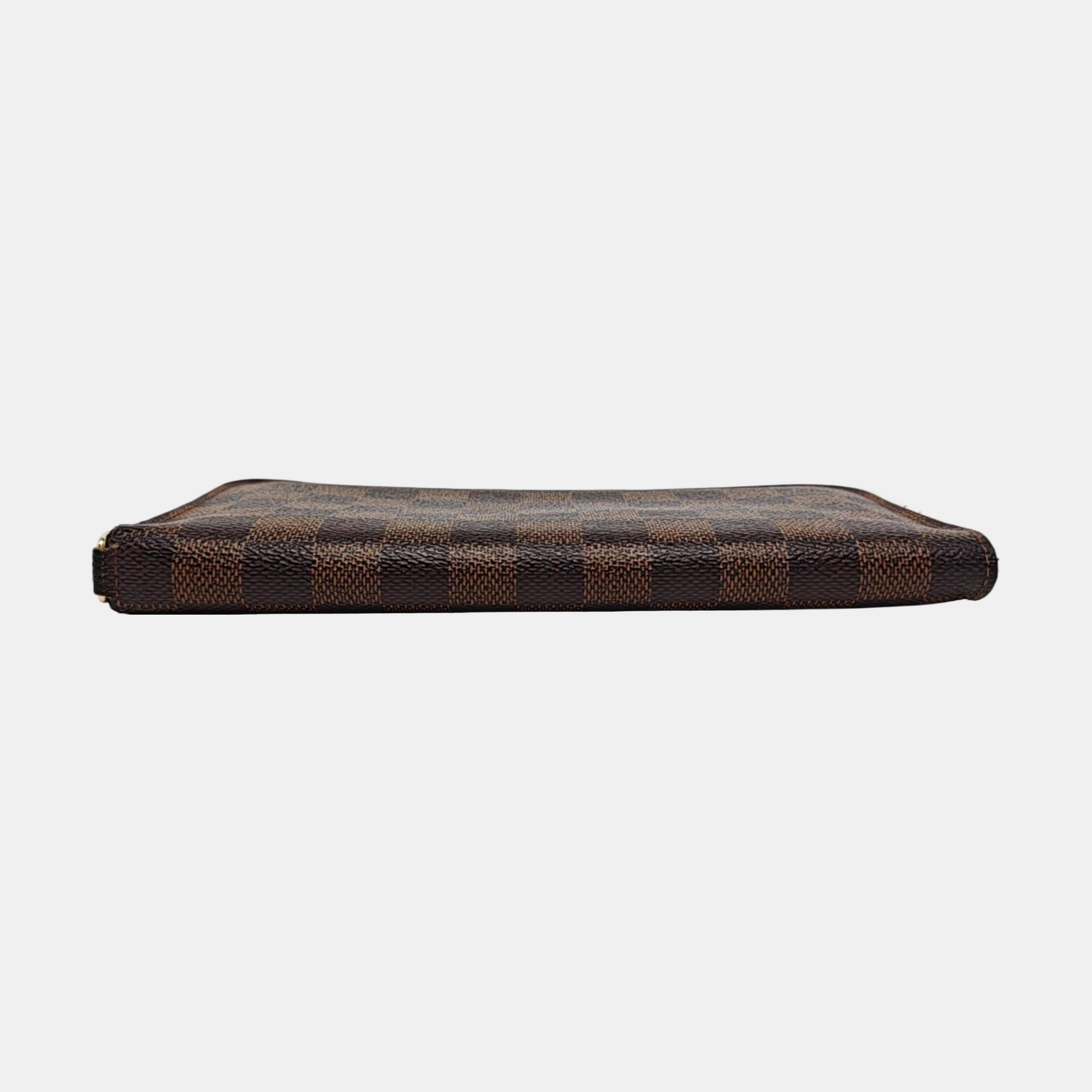 INSOLITE Damier Ebene Coated Canvas Brown Wallet